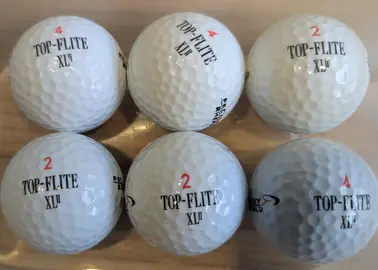 6 balles de golf jamais utilisées