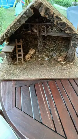 Grande crèche en bois