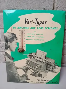 Pub vintage pour machine à écrire