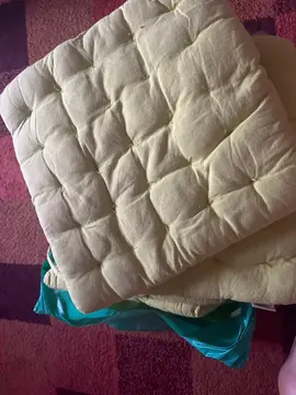 5 coussins de chaises vert