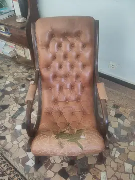 Fauteuil Chesterfield vintage