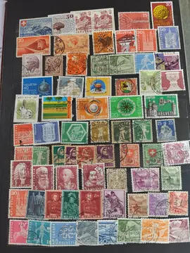 page unique timbres Suisse