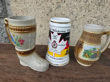 3 chopes pour biere