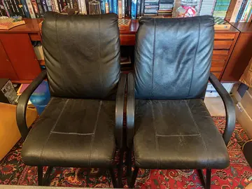 Fauteuil en cuir