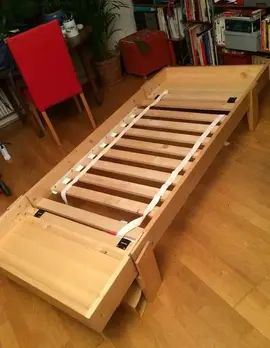 Lit évolutif Vikare en bois sans matelas
