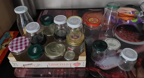 lot de bocaux en verre