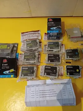 lot de cartouchespour imprimante HP color laserjet