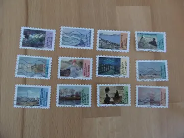 Série 12 timbres Avant et après l'Impressionnisme 2013