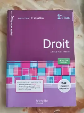 Lot livres manuels 1ere stmg neufs