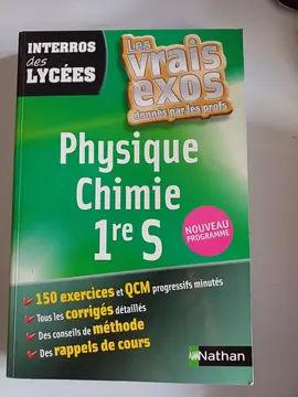 livre d'exercices 1er S Physique Chimie