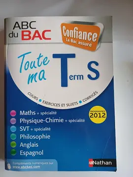 livre d'exercices de Terminale scientifique