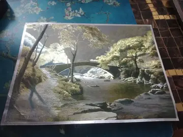 Joli paysage en relief à encadrer