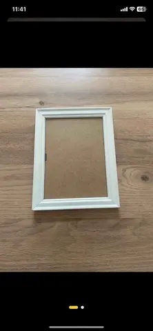 cadre bois blanc 12x17