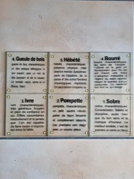 6 Sous verre