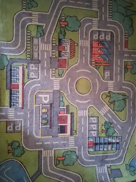 Tapis pour enfant circuit voiture