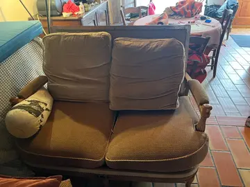banquette bois coussins velours