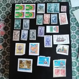 donne timbres collection étrangers italien 1lot 1envoie