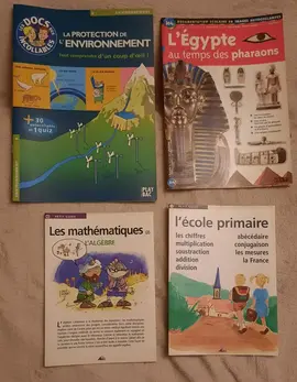 documentation scolaire et magazines junior