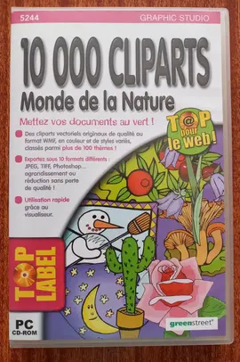 CD-ROM 10000 cliparts Monde de la Nature