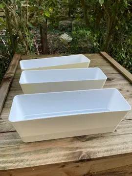 3 petites jardinières