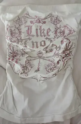 bustier blanc avec motifs rose flash