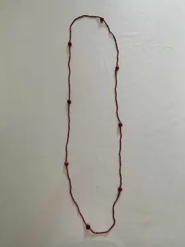 Collier long en perles