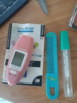 thermomètre et peigne bébé