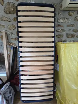 2 sommiers à lattes 70x190 solidaires pour composer un lit 140*190