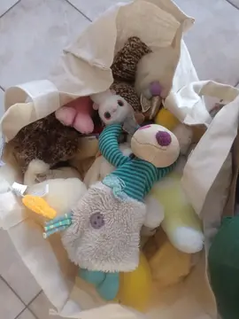Lot de doudous et peluches