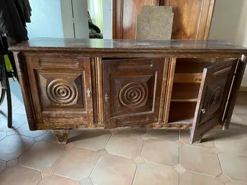 meuble 3 portes bois