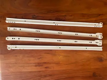 rails de tiroirs à roulette
