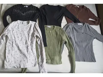 6 tops Taille unique / 13-14 ans