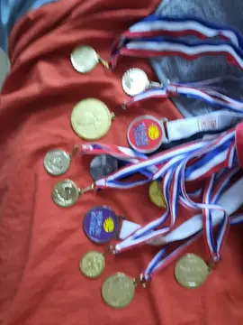 Lot de médailles sportives (échecs, escrime, tennis...)