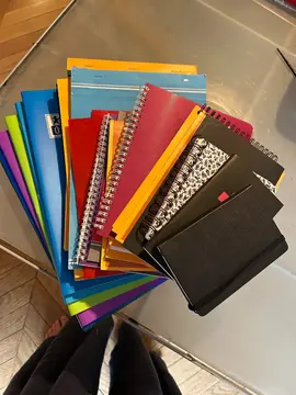 lot de cahiers et blocs notes