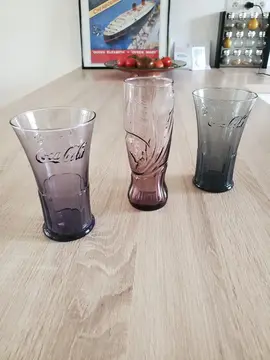 3 verres coca cola