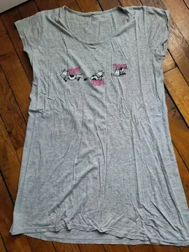 T46 t shirt de pyjama gris