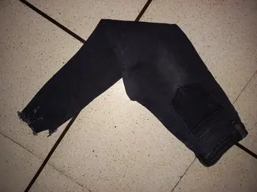 Jean noir en coton taille XS
