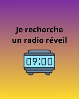 recherche radio réveil