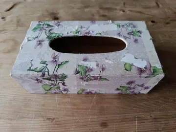 Boite à mouchoirs bois