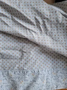 Drap 1p . Coton réversible