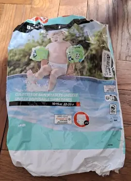 3 culottes de bain jetables 10-15Kg