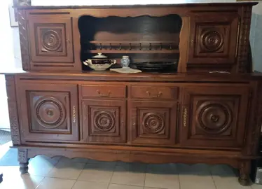 meuble basque en chêne 244 x 56 x 168