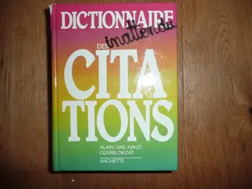 Dictionnaire (inattendu) des citations