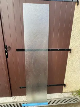 paroi de verre dépoli