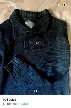 lot 1 pull + 1 t-shirt homme