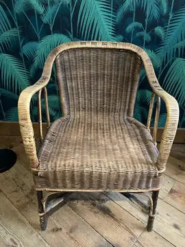 Fauteuil adulte en osier