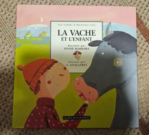 livre enfants la vache et l'enfant