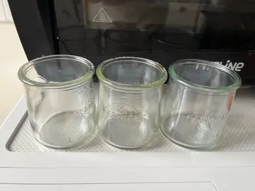 3 pots sans couvercles