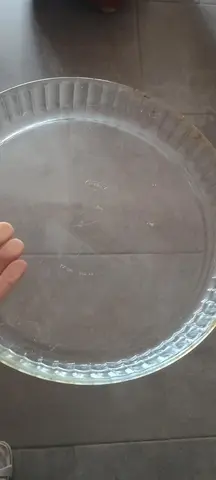 plat en verre pyrex