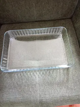 Plat en verre rectangulaire